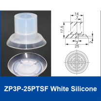 ZP3P-25PTSF White Silicone | clean product image