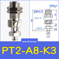 PT/PY Threaded Vacuum Cup Holder Fittings — M10–M14