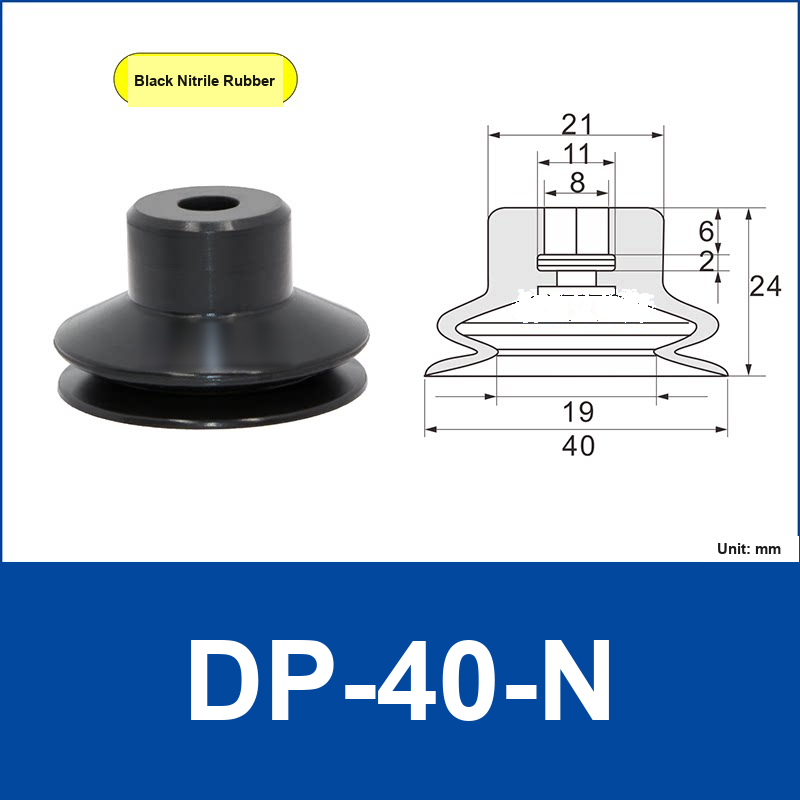DP-40-N Black Nitrile Rubber | clean product image