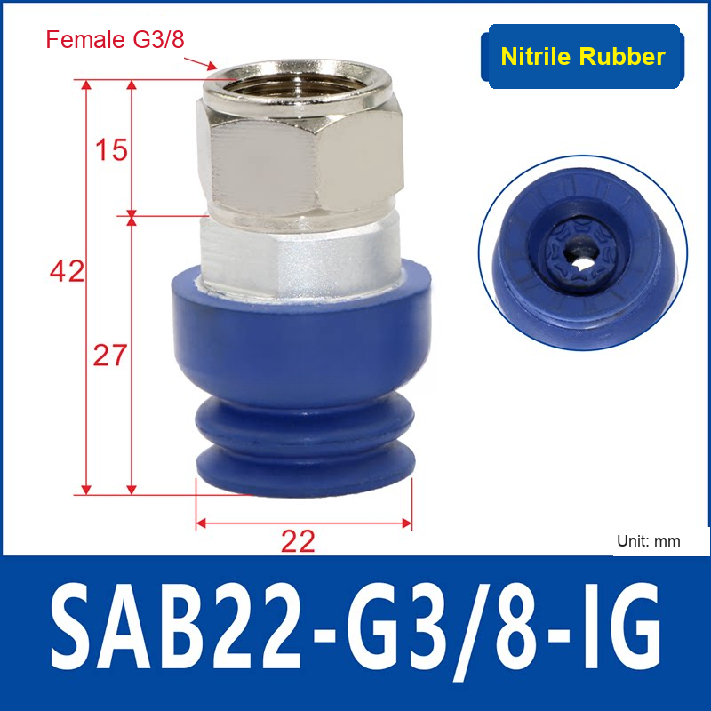 SAB22-G3/8-IG vacuum suction cup or fitting