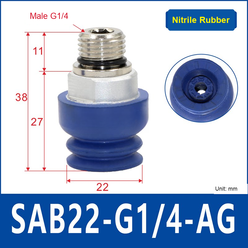 SAB22-G1/4-AG vacuum suction cup or fitting