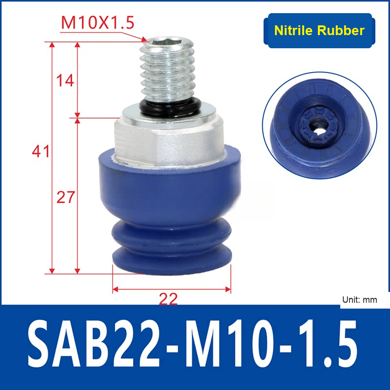 SAB22-M10×1.5 vacuum suction cup or fitting