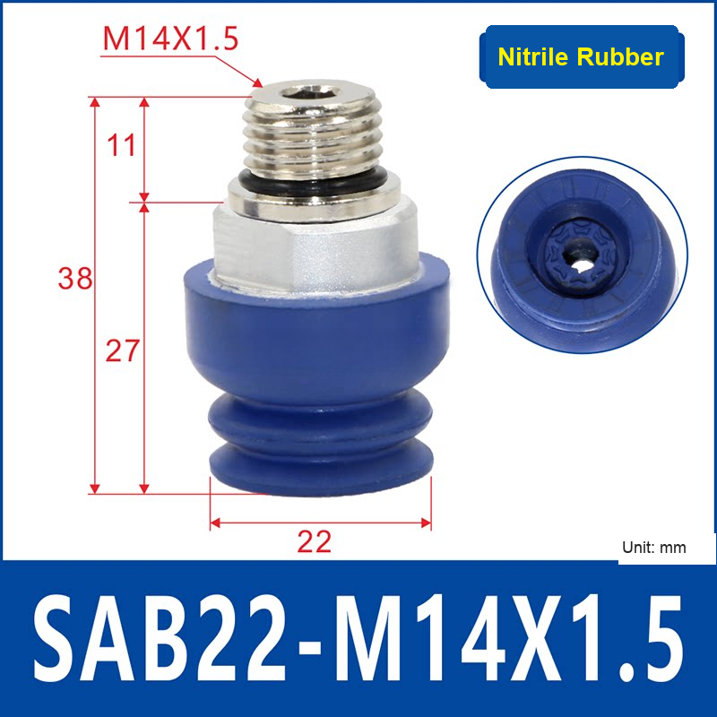 SAB22-M14×1.5 vacuum suction cup or fitting