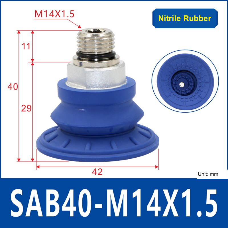 SAB40-M14×1.5 vacuum suction cup or fitting