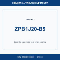 ZPB1J20-B5 industrial vacuum cup buffer mount or adapter with dimensional reference
