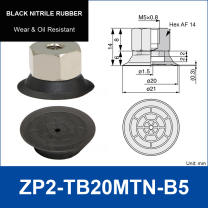 ZP2-TB20MTN-B5 Black Nitrile Rubber | clean product image