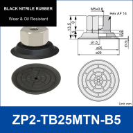 ZP2-TB Flat Vacuum Suction Cups with Mounting Fittings