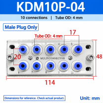 KDM10P-04 - Male Plug Only