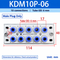 KDM10P-06 - Male Plug Only