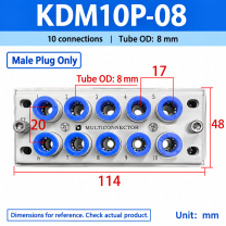 KDM10P-08 - Male Plug Only