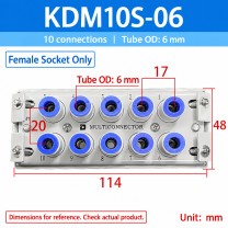 KDM10S-06 - Female Socket Only