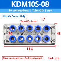 KDM10S-08 - Female Socket Only