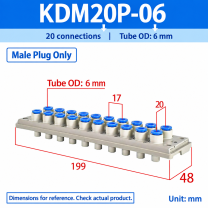 KDM20P-06 - Male Plug Only