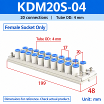 KDM20S-04 - Female Socket Only