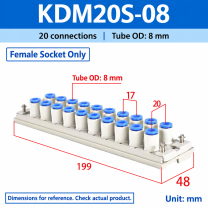 KDM20S-08 - Female Socket Only