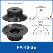 PFG PA Series Flat Vacuum Suction Cups in Silicone and Nitrile Rubber-BOLTTE