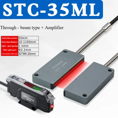 STC-10MLD Rectangular Matrix Fiber Sensor Amplifier Area Detection Diffuse Reflection Grating Counting Photoelectric Sensor-BOLTTE