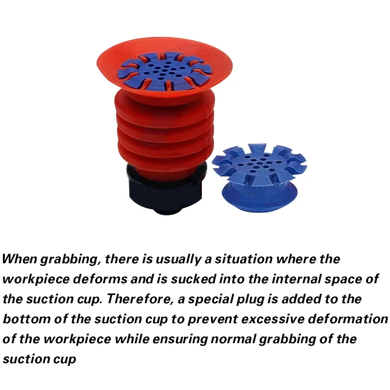 Vacuum suction cup SBLP30 40 50 accordion type film bag opening flexible packaging milk box industrial robot accessories-BOLTTE