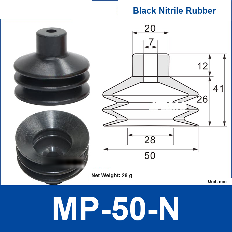 MP-50-N Black Nitrile Rubber | clean product image