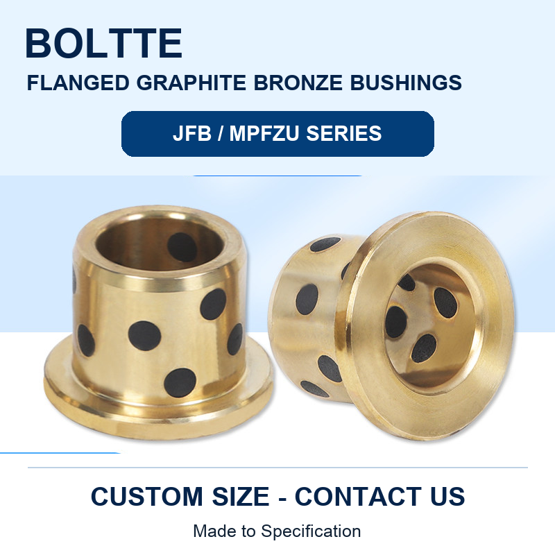 BOLTTE JFB flanged graphite bronze bushing - Custom Size - Contact Us