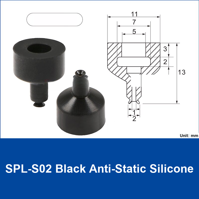 SPL-S02 Black Anti-Static Silicone | clean product image