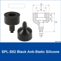 SPL-S02 Black Anti-Static Silicone | clean product image