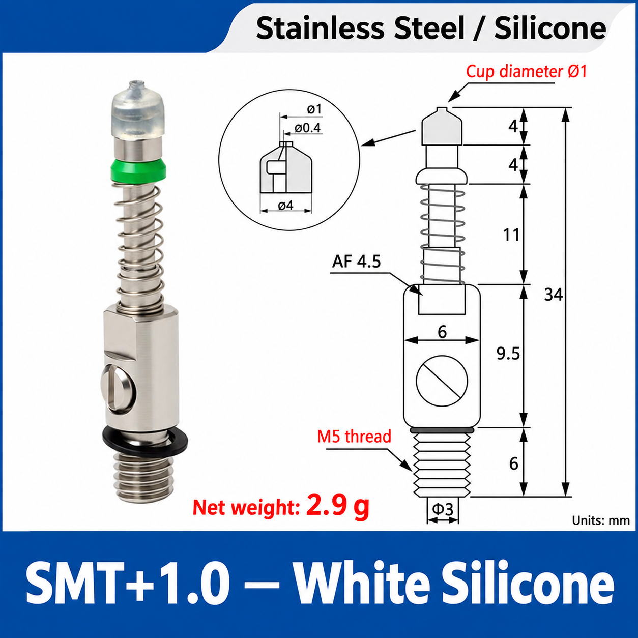 SMT+1.0 — White Silicone