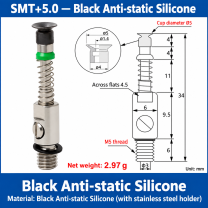 SMT+5.0 — Black Anti-static Silicone