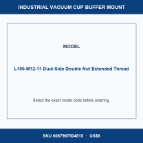 Large-Head Dual-Side Port Vacuum Cup Buffer Mounts — L45–L150 mm-BOLTTE