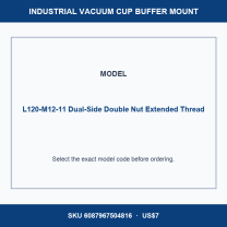 Large-Head Dual-Side Port Vacuum Cup Buffer Mounts — L45–L150 mm-BOLTTE