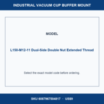 Large-Head Dual-Side Port Vacuum Cup Buffer Mounts — L45–L150 mm-BOLTTE