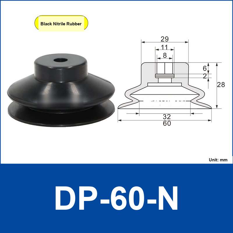 DP-60-N Black Nitrile Rubber | clean product image