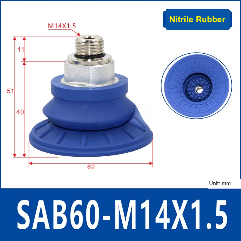 SAB60-M14×1.5 vacuum suction cup or fitting