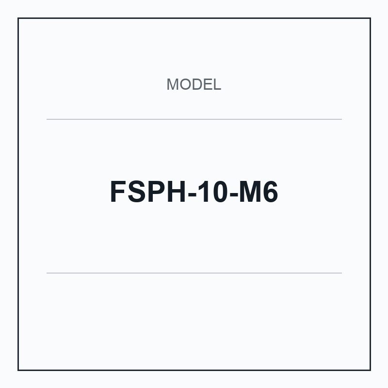 FSPH-10-M6 threaded vacuum cup mount fitting