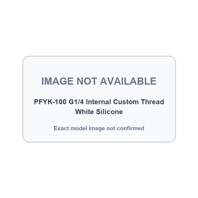 PFYK-100 G1/4 Internal Custom Thread White Silicone exact product image not confirmed