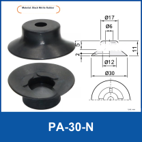 PFG PA Series Flat Vacuum Suction Cups in Silicone and Nitrile Rubber-BOLTTE