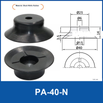 PFG PA Series Flat Vacuum Suction Cups in Silicone and Nitrile Rubber-BOLTTE