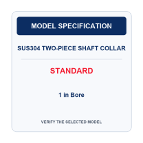 Standard | 1 in Bore model identification card