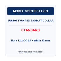 Standard | Bore 12 x OD 28 x Width 12 mm model identification card