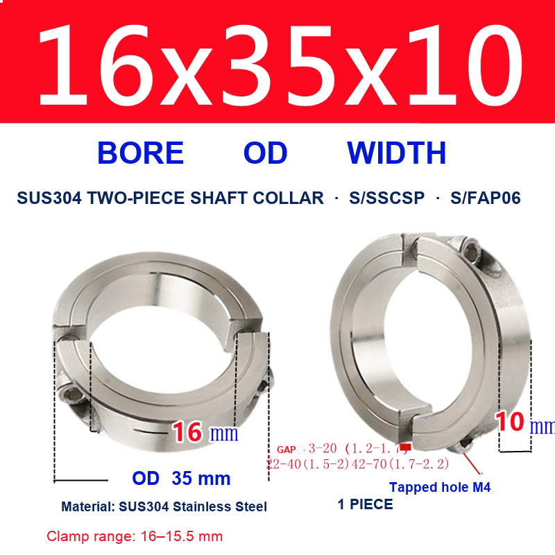 Standard | Bore 16 x OD 35 x Width 10 mm