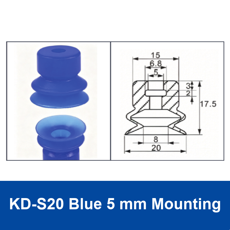 KD-S20 Blue 5 mm Mounting | exact-source clean product image