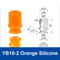 YB10-2 Orange Silicone | clean product image