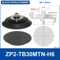 ZP2-TB30MTN-H6 Black Nitrile Rubber (M6×1 Thread) | clean product image