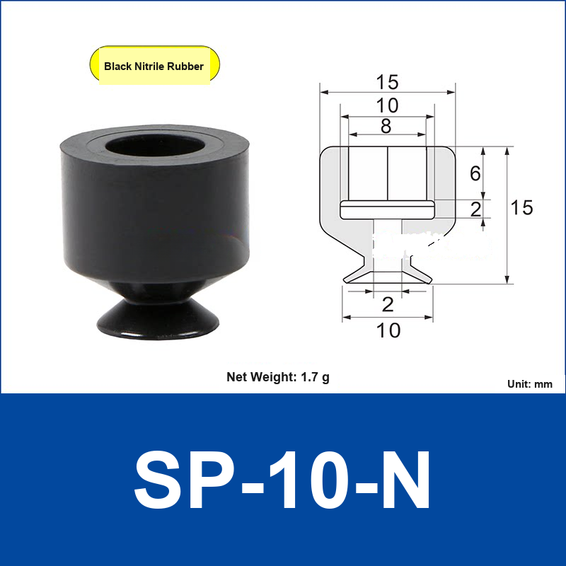 SP-10-N Black Nitrile Rubber | clean product image