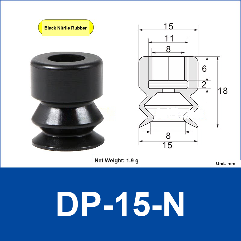 DP-15-N Black Nitrile Rubber | clean product image