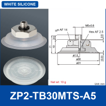 ZP2-TB30MTS-A5 White Silicone | clean product image