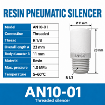 AN10-01 - Threaded - dimensions