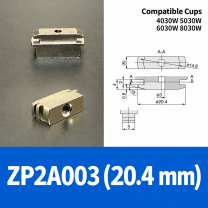 PFG/PWG Oval Vacuum Suction Cups & Mounting Fittings, Silicone/NBR
