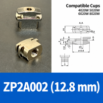 PFG/PWG Oval Vacuum Suction Cups & Mounting Fittings, Silicone/NBR