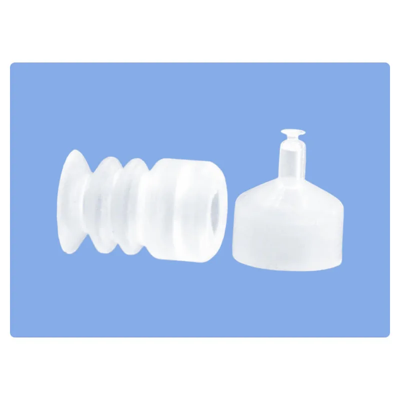 10Pcs/lot Manipulator vacuum suction cup silica gel  resistant suction nozzle pneumatic accessories Head mounting hole 5mm
